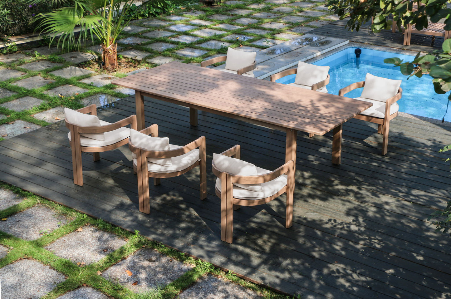 Newport - Water Resistant Fabric Upholstered Outdoor Patio Dining Chair