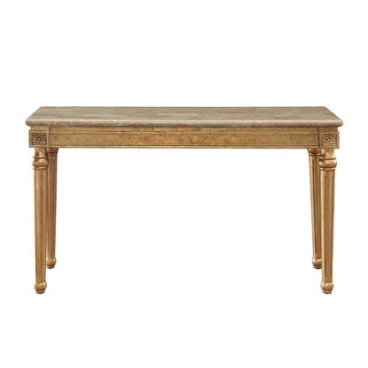 Daesha - Sofa Table - Marble Top & Antique Gold
