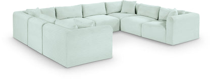 Shaggy - 8 Piece Modular U-Shaped Sectional