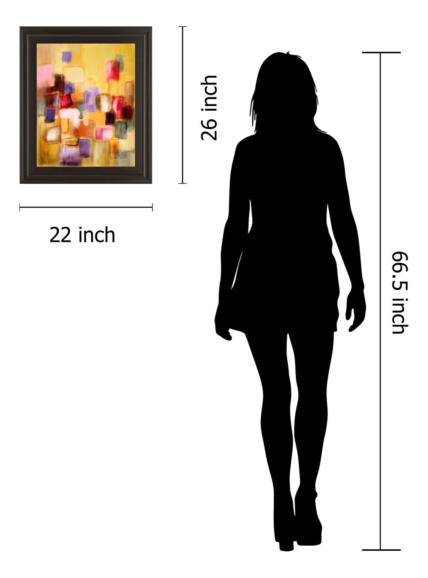 Sonata Il By Lanie Loreth - Framed Print Wall Art - Yellow