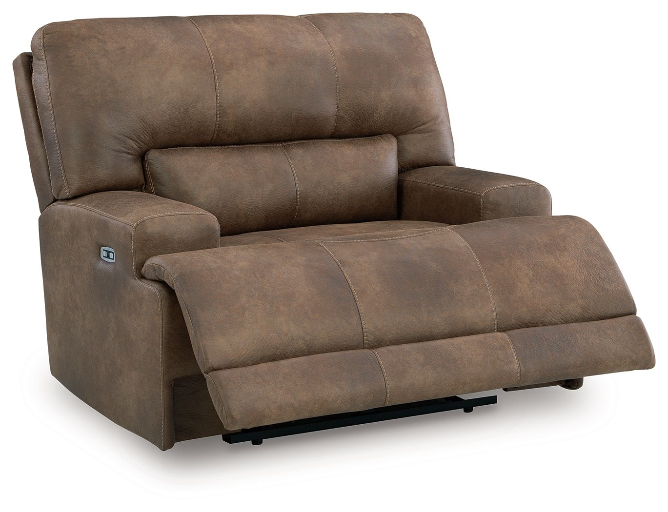 Beckley Place - Power Recliner With Adjustable Headrest - Earth