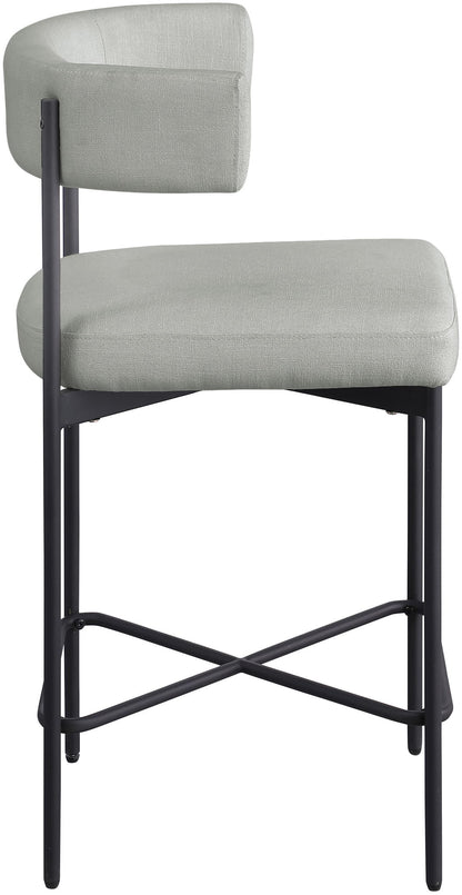Rivage - Durable Stool With Black Frame (Set of 2)