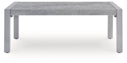 Hurley Park - 4 Pc. - Outdoor Sofa, 2 Lounge Chairs And Coffee Table - Gray