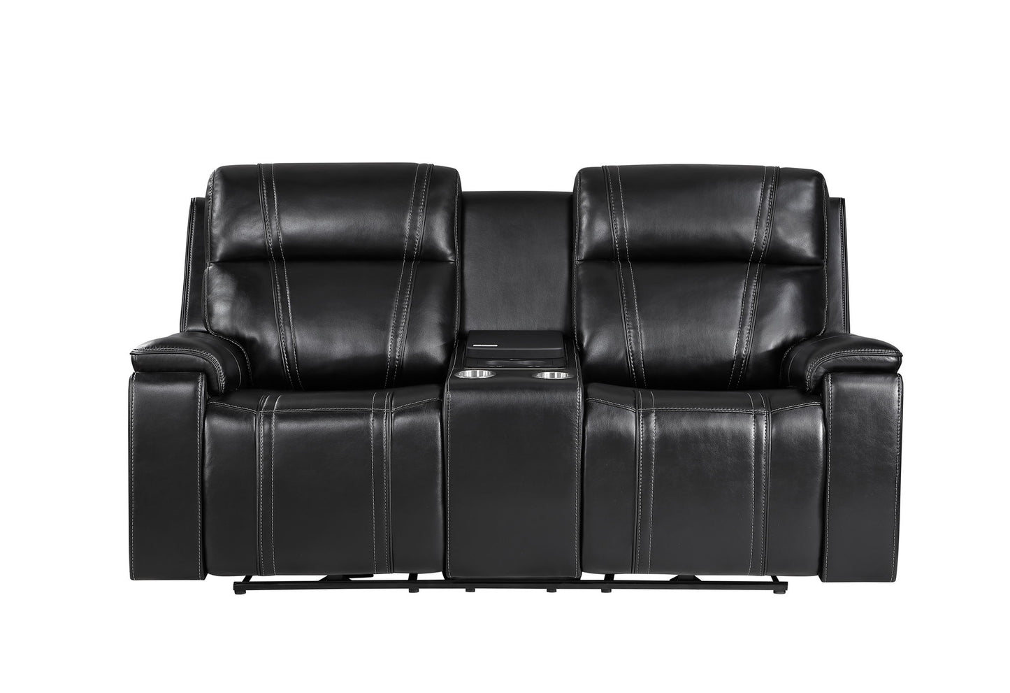 U8880 - Power Reclining Sofa / Power Console Reclining Loveseat / Power Recliner - Black