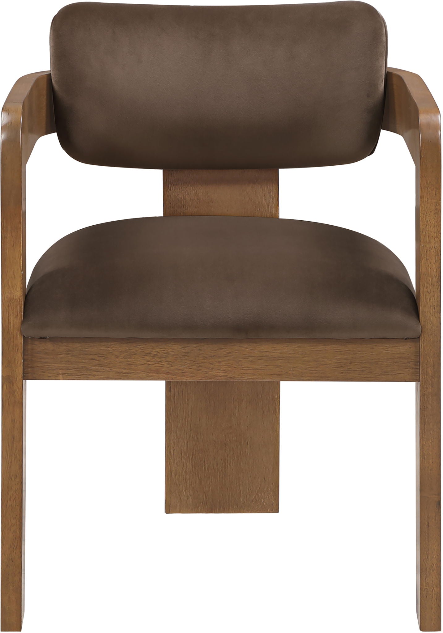 Sacha - Velvet Dining Chair With Brown Base (Set of 2)