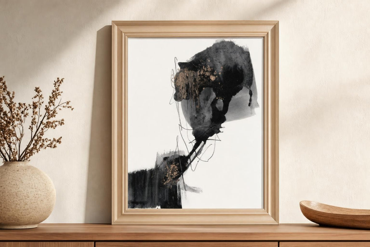 22x26 Ebony Step I By Jennifer Goldberger - Beige