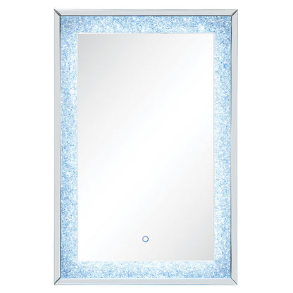 Noralie - 47" Accent Mirror With LED - Mirrored & Faux Diamonds