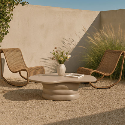 Branna - Concrete Coffee Table - Taupe