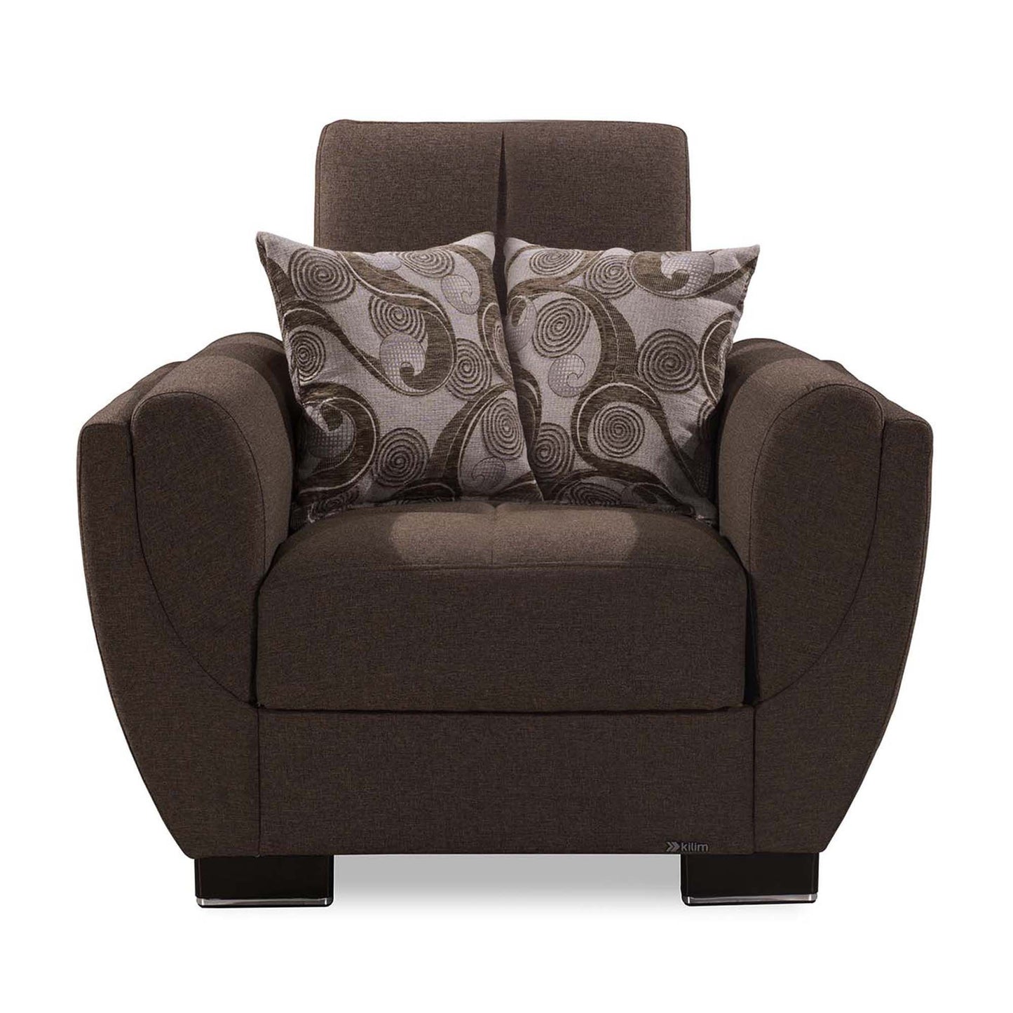 Ottomanson Armada Air - Upholstered Convertible Armchair With Storage - Polyester