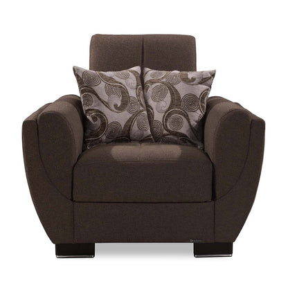 Ottomanson Armada Air - Upholstered Convertible Armchair With Storage - Polyester