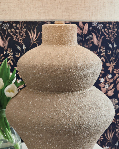 Jossleigh - Metal Table Lamp - Beige