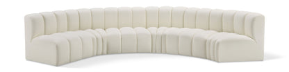 Arc - Faux Leather 6 Piece U-Shaped Modular Sofa