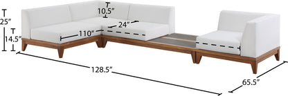 Rio - 4 Piece Modular Sectional - Off White