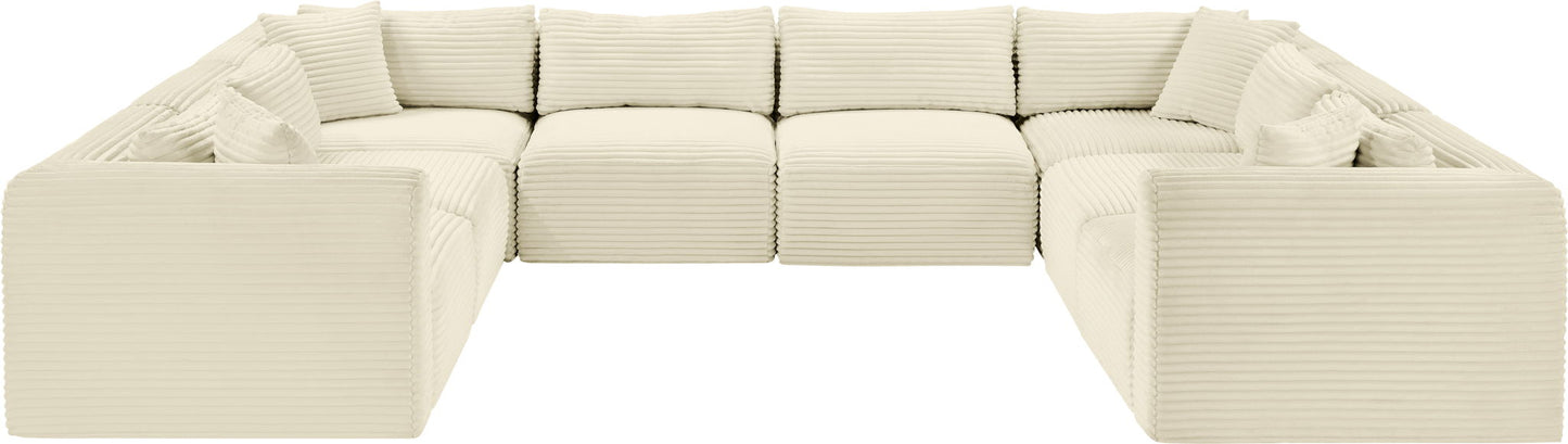 Shaggy - 8 Piece Modular U-Shaped Sectional