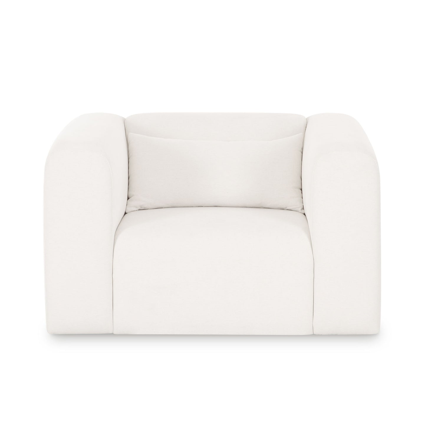 Tarra - Chenille Armchair - Cream