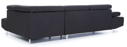 Riveredge - Fabric Sectional - Black