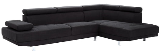 Riveredge - Fabric Sectional - Black