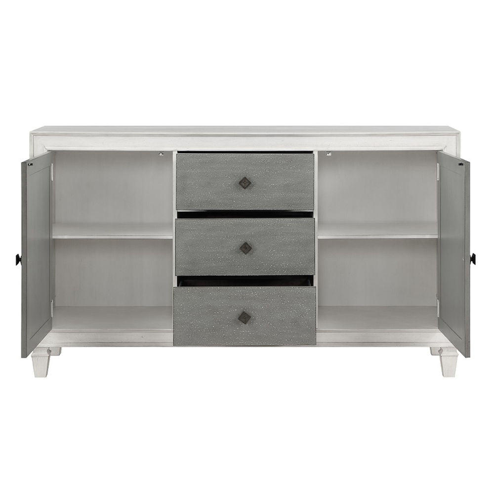 Katia - Server - Rustic Gray & Weathered White