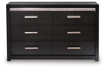 Shoralli - Six Drawer Dresser - Black