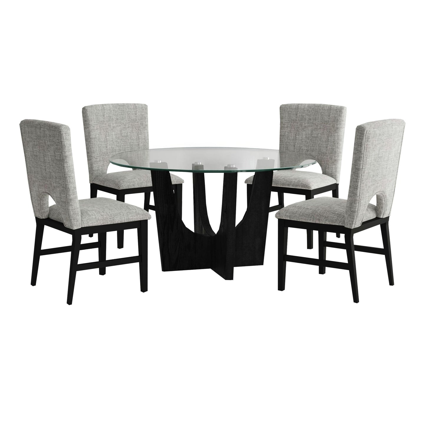 Oregon - 5 Piece Standard Height Dining Set (Round Table And Four Chairs)