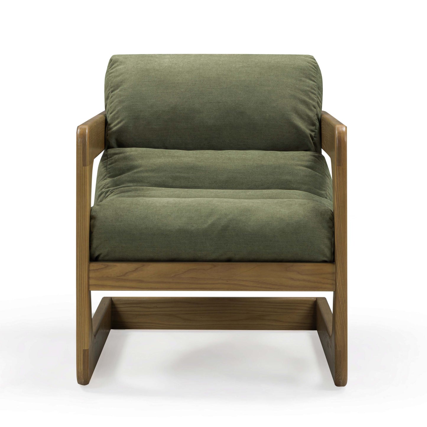 Palma - Upcycled Fabric Accent Chair - Green