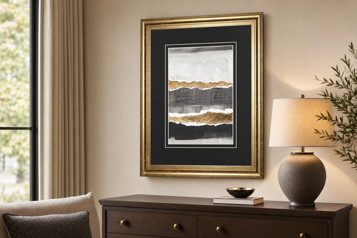34x40 Greystone I By Vanna Lam - Dark Gray