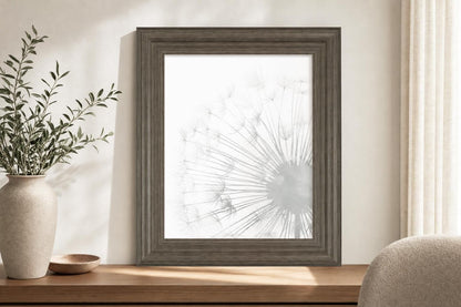 22x26 Dandelion Whisper II By Grace Popp - Silver