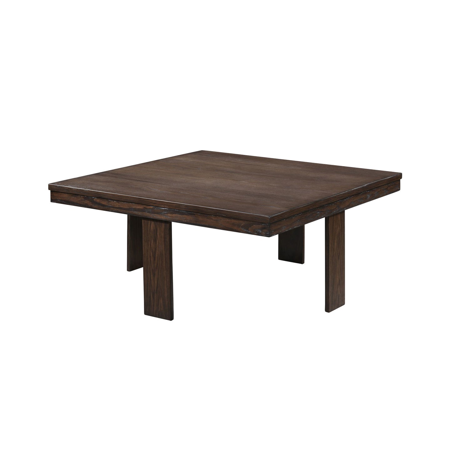 Paxton - 5 Piece Living Room Set (Storage Coffee Table With 4 Tuck-In Ottomans) - Dark Brown