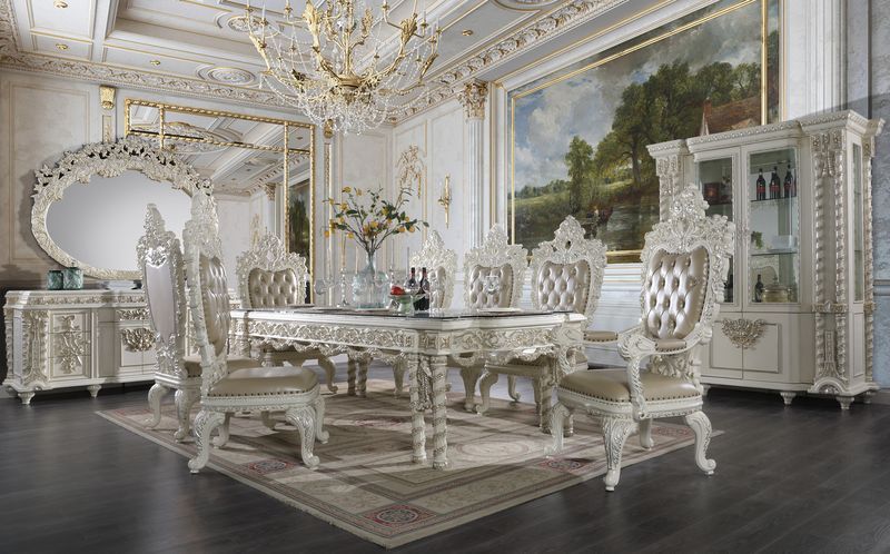 Vanaheim - Dining Table - Antique White Finish