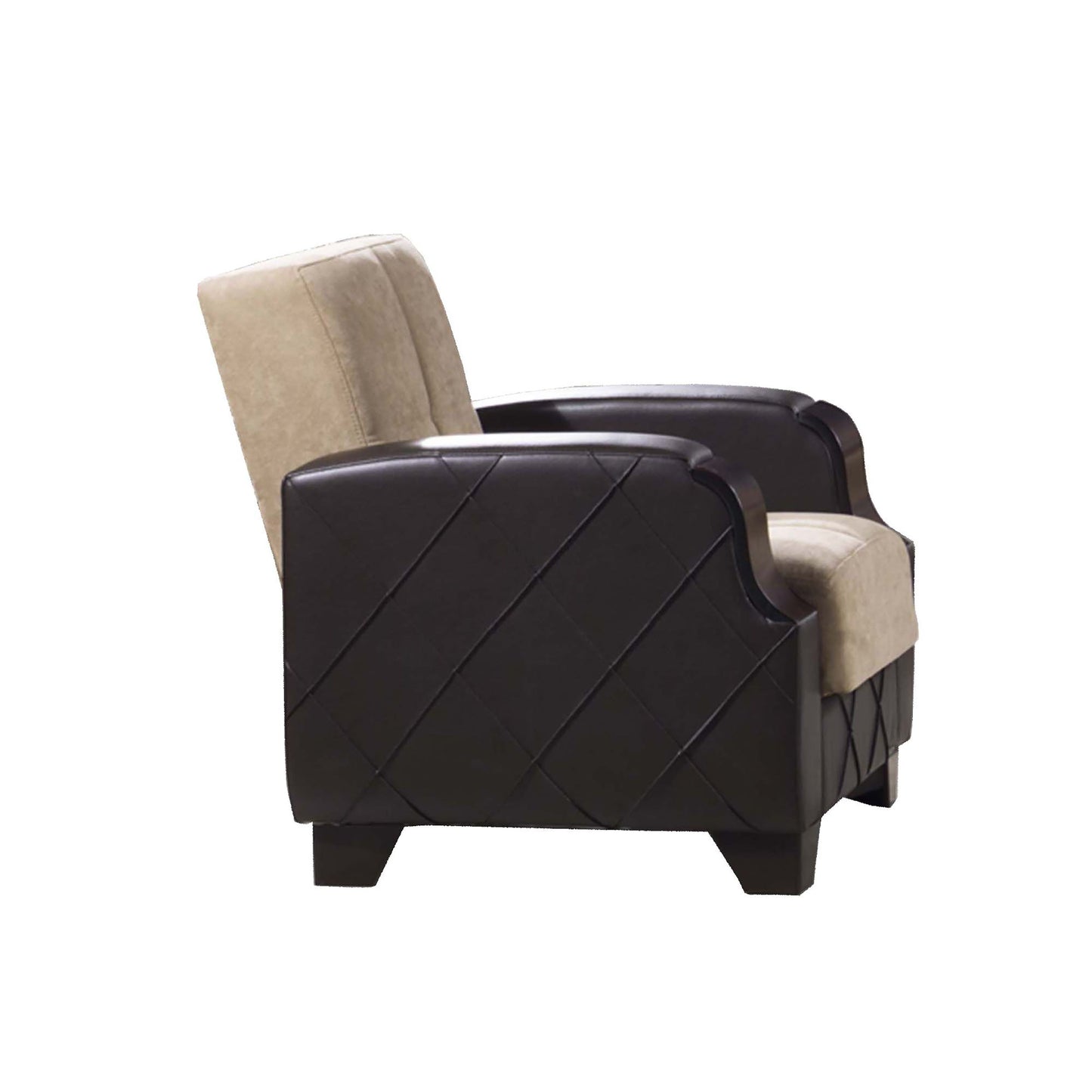 Ottomanson Molina - Upholstered Convertible Armchair With Storage