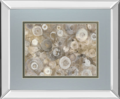Natural Agate By Albena Hristova - Mirror Framed Print Wall Art - Blue