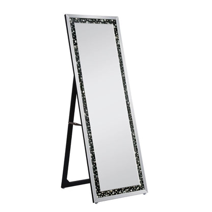 Nysa - Floor Mirror - Faux Crystals