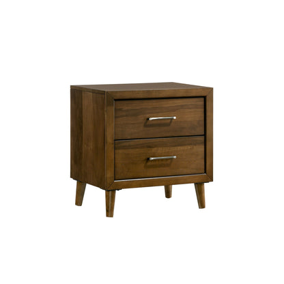 Malibu - 2-Drawer Nightstand - Walnut