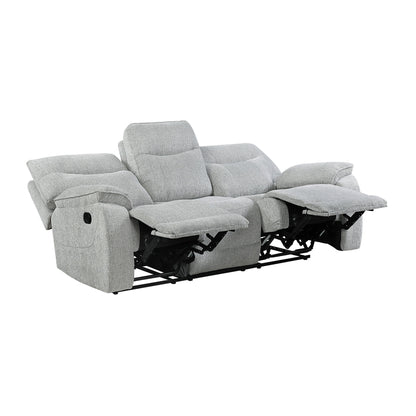 Chablis - Reclining Sofa - Mist Gray