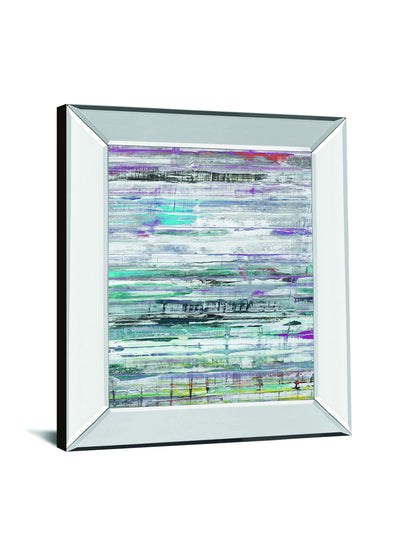 Land Drift By Hilario Gutierrez - Mirror Framed Print Wall Art - Blue