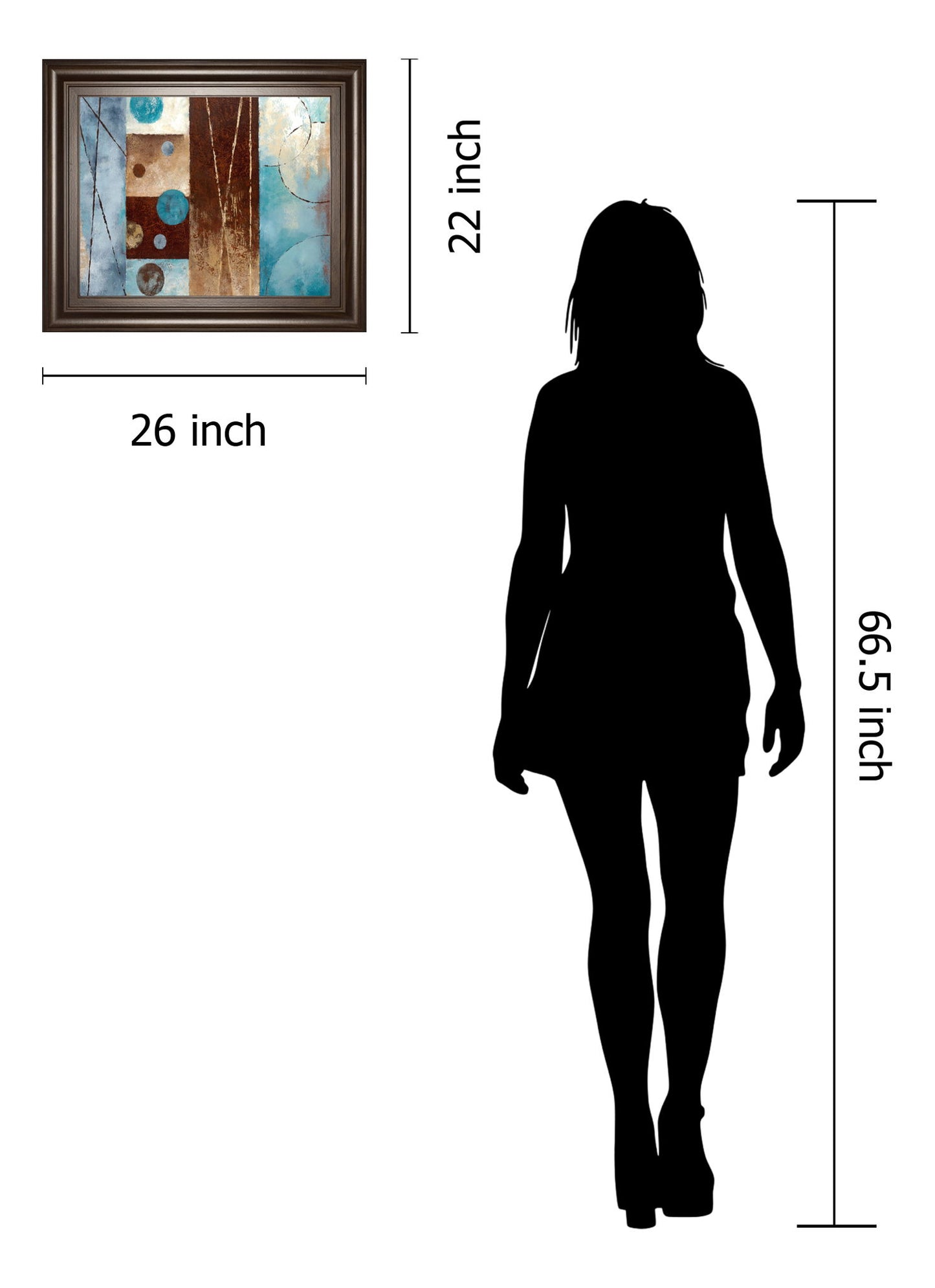 Roll With It Il By Nan - Framed Print Wall Art - Blue