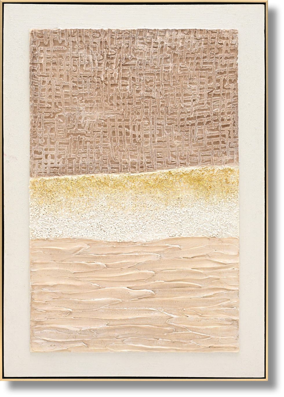 Textured Dune Layers - 28" x 40" Framed Wall Art