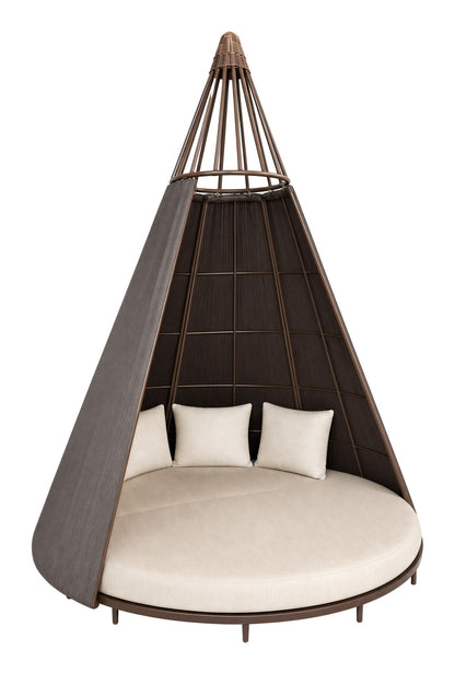 Astoria - Daybed - White / Dark Brown