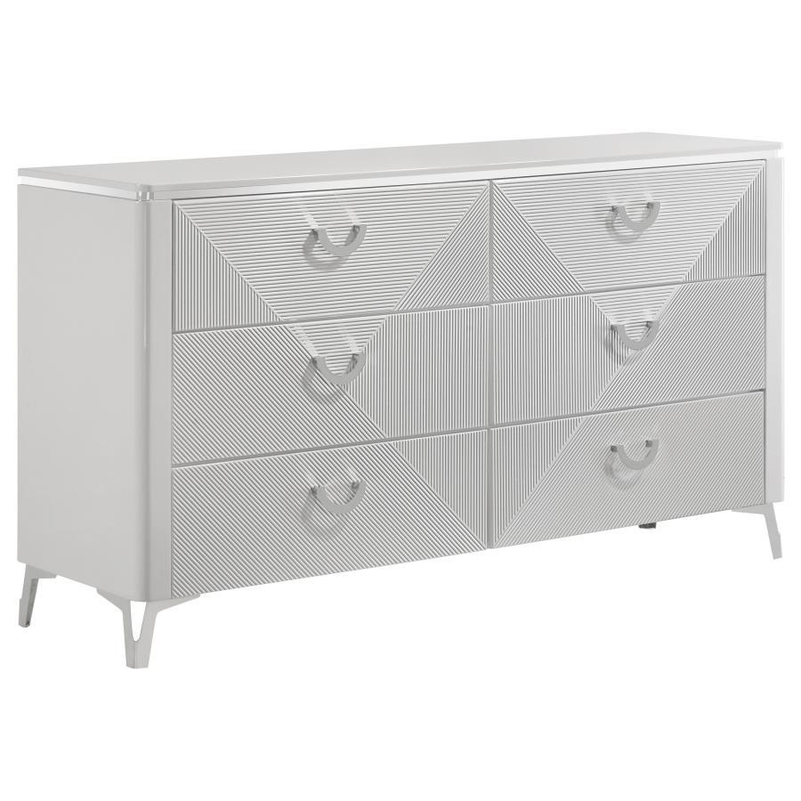 Cassia - 6-Drawer Bedroom Dresser Cabinet