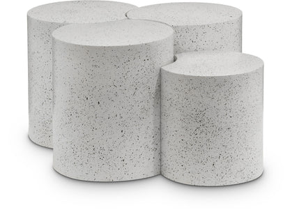 Dimple - 20" 4 Piece Modular Coffee Table - Terazzo Finish