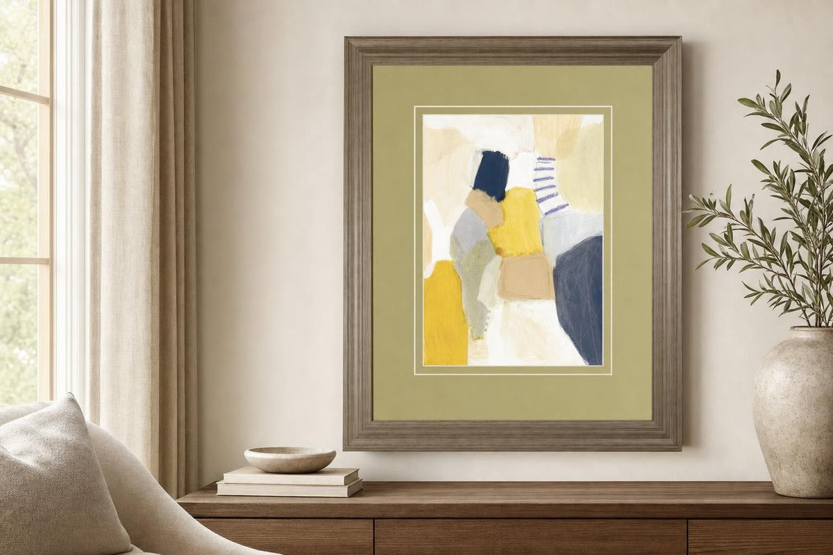 34x40 Trove I By Victoria Barnes - Yellow