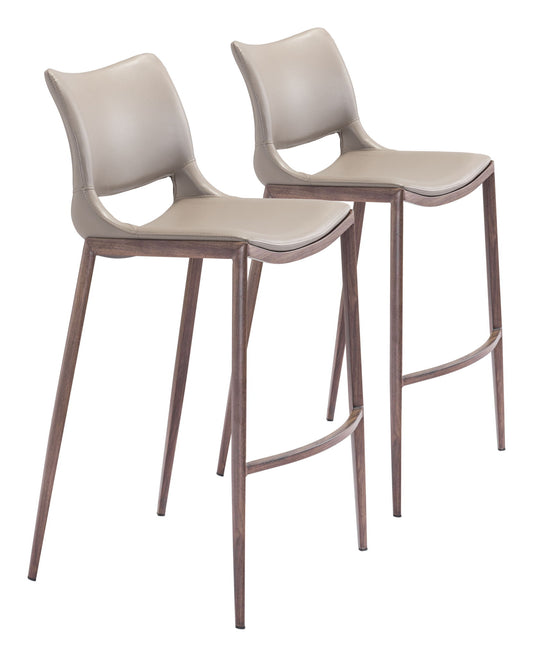 Ace - Bar Chair With Walnut Legs (Set of 2)
