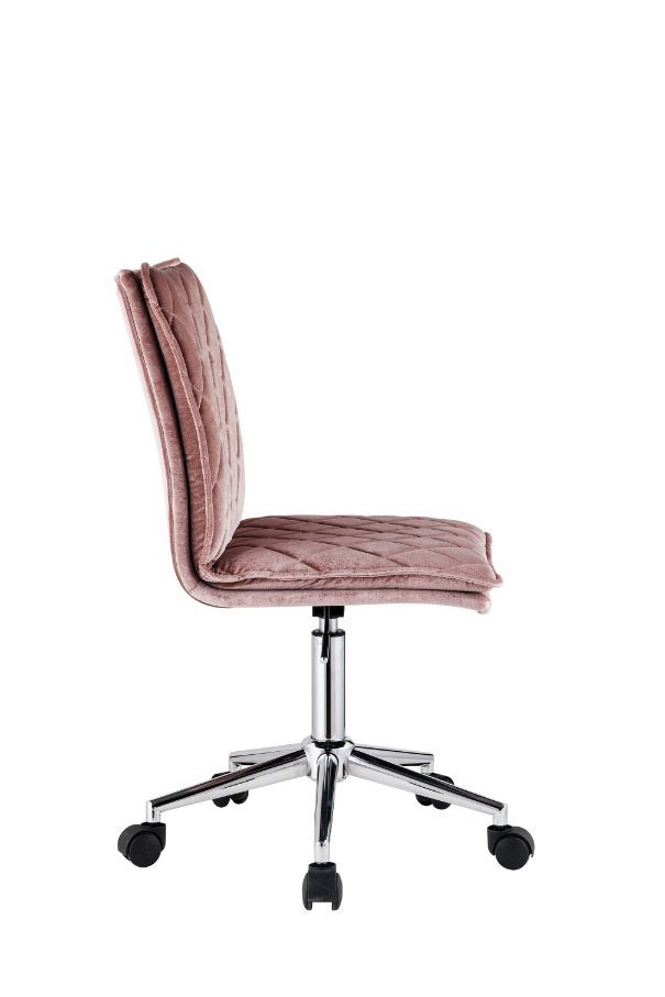 Aestris - Office Chair - Pink Velvet