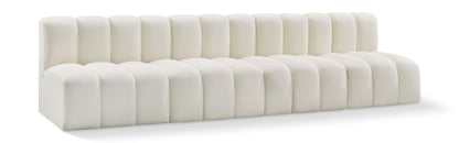 Arc - Faux Leather 4 Seats Modular Sofa
