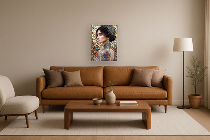 Jeweled Reverie II Gloss Canvas In Frame - Black / Gold