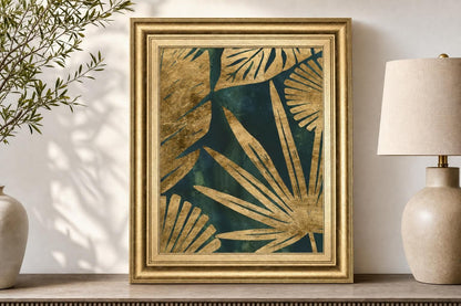 22x26 Emerald Jungle I By June Erica Vess - Light Brown