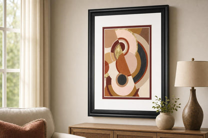 34x40 Tectonic Earth II By Grace Popp - Light Brown