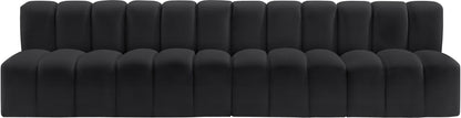 Arc - Faux Leather 4 Seats Modular Sofa