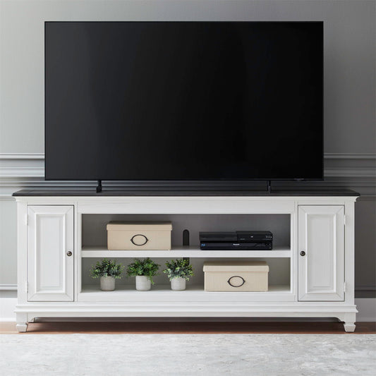 Fireplace TV Consoles - 80" Fireplace TV Console FTS - White