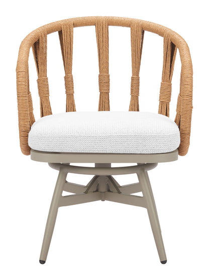 Safal - Outdoor Swivel Dining Chair - Multicolor